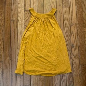 Cable and Gauge Mustard Yellow Halter Top